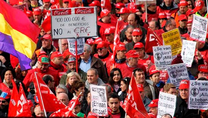 Estado español: Los trabajadores de Coca Cola tumban el ERE en la Audiencia Nacional